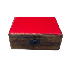 Caja de Madera de Cerámica Esmaltada Mediana -...