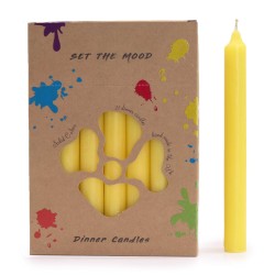 Ensemble de bougies de table de couleur unie -...