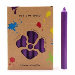 Ensemble de bougies de table de couleur unie -...