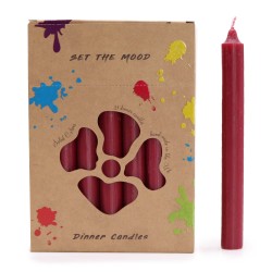 Ensemble de bougies de table de couleur unie -...