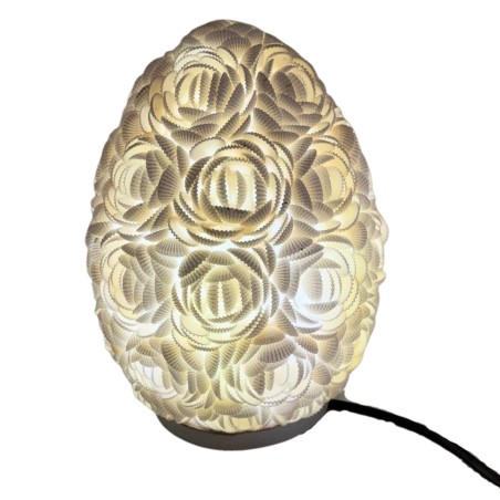 Lámpara Boho - Concha de Mar - Ovalado - 20cm