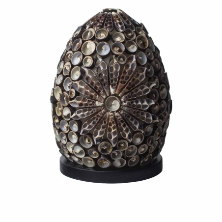 Lámpara Boho - Concha de Mar - Ovalado - 15cm - Color Chocolate