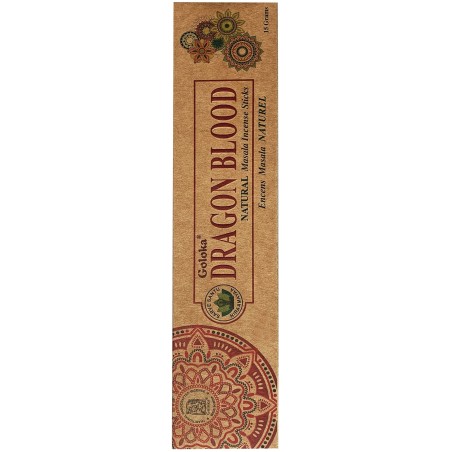 Encens Orgànic GOLOKA Sang de Drac - Dragon Blood - Natural Massala Incense - 1 paquet de 15gr