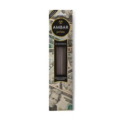 Parfum d’Encens Ambar - 20 bâtonnets - Durée 60...