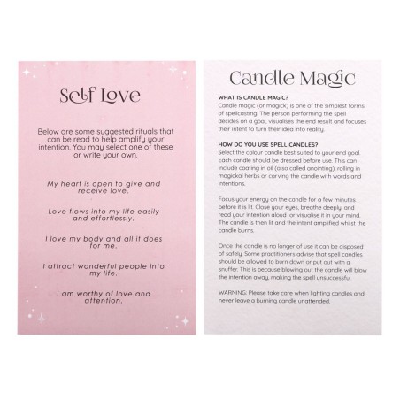 SPELL KAARSEN SPELL KAARSEN - ZELFLIEFDE - LOVE SPELL - PAKKET VAN 12 ROZE KAARSEN SPIRIT OF EQUINOX