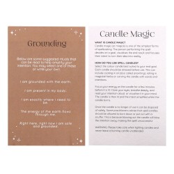 VELAS HECHIZO SPELL CANDLES - TOMA A TIERRA - PAQUETE 12 VELAS MARRONES - SPIRIT OF EQUINOX