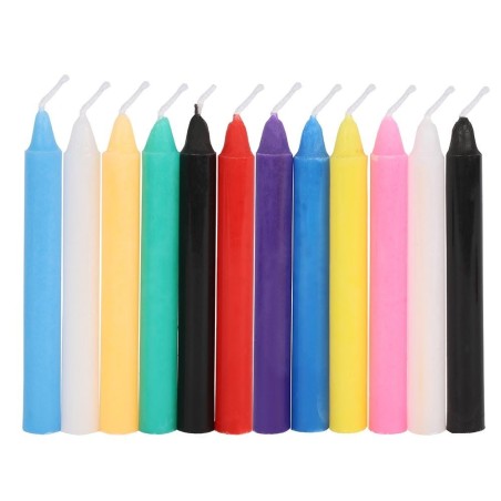 MAGIC SPELL CANDLES - PACK 12 CANDLES VARIOUS COLORS - SPIRIT OF EQUINOX