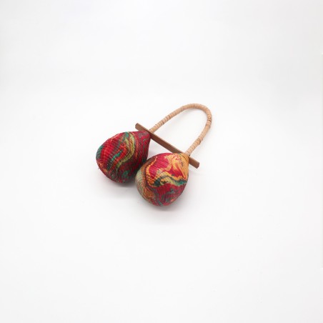 Maracas Sonajero - Doble Vuelta - Instrumentos Musicales de Madera - Hecho a mano en Indonesia