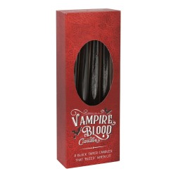 SET 8 VELAS CÓNICAS SANGRE DE VAMPIRO 25,5CM - VAMPIRE BLOOD TAPER CANDLES - SPIRIT OF EQUINOX