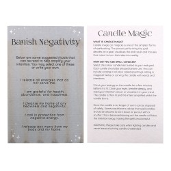 VELAS HECHIZO SPELL CANDLES - BANISH NEGATIVITY - CONTRA NEGATIVIDAD - PAQUETE 12 VELAS NEGRAS - SPIRIT OF EQUINOX