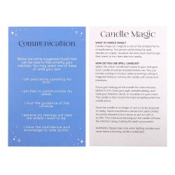 VELAS HECHIZO SPELL CANDLES - COMMUNICATION - COMUNICACIÓN - PAQUETE 12 VELAS AZULES - SPIRIT OF EQUINOX
