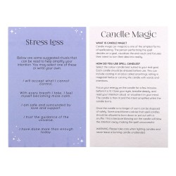 VELAS HECHIZO SPELL CANDLES - STRESS LESS - ALIVIAR EL ESTRÉS - PAQUETE 12 VELAS MORADAS - SPIRIT OF EQUINOX