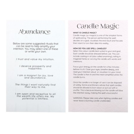 SPELL CANDLES SPELL CANDLES - ABUNDANCE - ABUNDANCE - PACK 12 GREEN CANDLES - SPIRIT OF EQUINOX