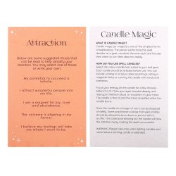 ESPELMES FET SPELL CANDLES - ATTRACTION - ATRACCIÓ - PAQUET 12 ESPELMES TARONJES - SPIRIT OF EQUINOX