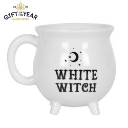 TASSE CHAUDRON SORCIÈRE BLANCHE - 500ML -...