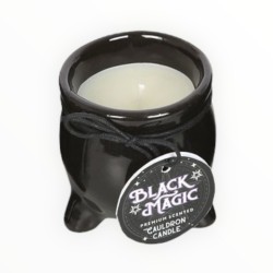 Vela Aromática Branca em Caldeirão de Laranja e...