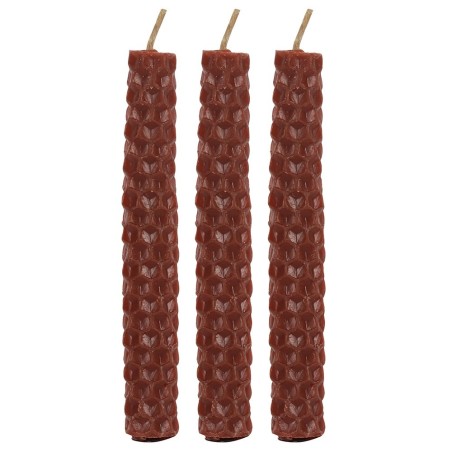 Velas de Cera de Abeja Marrones 11x5x5cm Hechizos - Paquete de 6 Velas - Blessed Bee Beeswax Candles - Spirit of Equinox