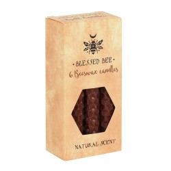 Velas de Cera de Abelha Marrom 11x5x5cm...