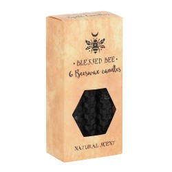 Velas de Cera de Abelha Preta 11x5x5cm Feitiços...