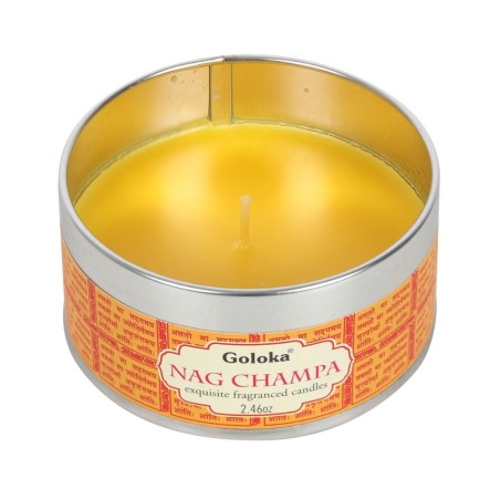 GOLOKA Vela Nag Champa en lata - 50gr - 6 horas