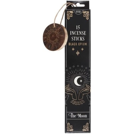 Incenso dei Tarocchi La Luna Oppio Nero - Arcani Maggiori XVIII - Tarocchi della Luna - Spirito dell'Equinozio - 15 bastoncini +