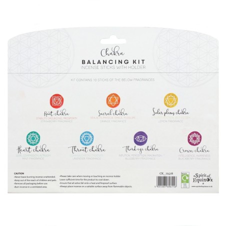 Kit de Incienso para Equilibrar los Chakras - Chakra Balancing Kit - Spirit of Equinox