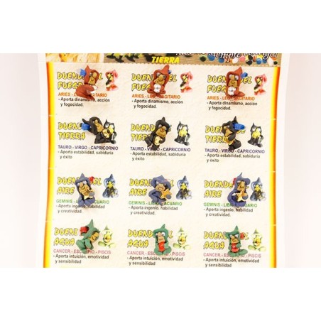 Gobelins protecteurs - Feu, Terre, Air ou Eau - Prix par lutin - Amulettes