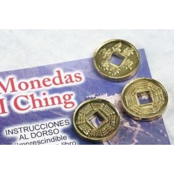 Złote monety I Ching (I-ching) – zestaw 3 monet...