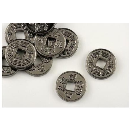 Monete I Ching (I-ching) Oro Antico - Set di 3 monete con istruzioni