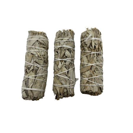 3 Atados Salvia Blanca de California | Ecológico y Sostenible | 100% Original | Purificación, Limpieza Energética y Armonía