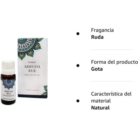 Aceite Aromático Esencia de Ruda Arruda Rue - Goloka - 10ml - Aceite de Ruda Goloka