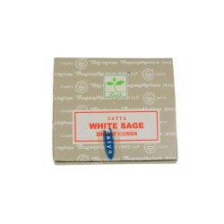 SATYA Conos de Incienso Salvia Blanca - White Sage - Paquetito de 12 conos