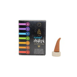 Cones de Incenso GOLOKA Chakra - 1 caixa de 10...