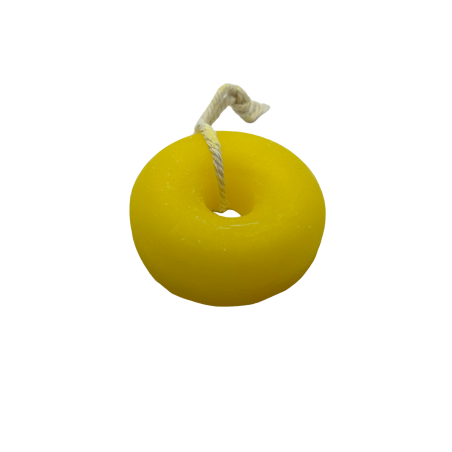 Champú Sólido para Cabello Graso en forma de Rosquilla | Artesano, Ecológico y Natural | Limón y Salvia | 80gr.