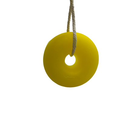 Champú Sólido para Cabello Graso en forma de Rosquilla | Artesano, Ecológico y Natural | Limón y Salvia | 80gr.