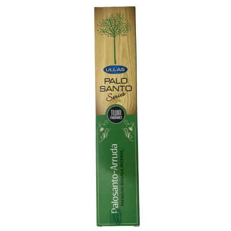 Incienso Palo Santo y Ruda - Ullas Palo Santo Series - 1 cajetilla de 15gr - Premium Masala Incense India