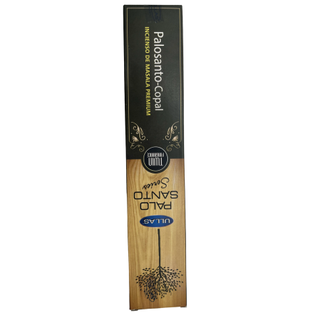 Incienso Palo Santo y Copal - Ullas Palo Santo Series - 1 cajetilla de 15gr - Premium Masala Incense India