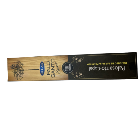 Palo Santo Räucherstäbchen und Copal - Ullas Palo Santo Serie - 1 Packung à 15gr - Premium Masala Räucherstäbchen Indien