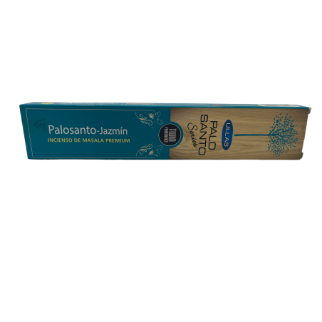Incienso Palo Santo y Jazmín - Ullas Palo Santo Series - 1 cajetilla de 15gr - Premium Masala Incense India