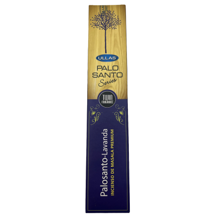 Incienso Palo Santo y Lavanda - Ullas Palo Santo Series - 1 cajetilla de 15gr - Premium Masala Incense India