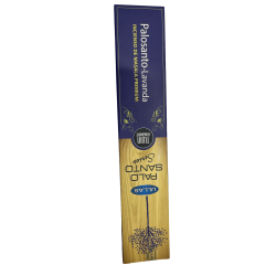 Palo Santo und Lavendel Räucherstäbchen - Ullas Palo Santo Serie - 1 Packung à 15gr - Premium Masala Räucherstäbchen Indien