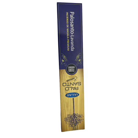 Incienso Palo Santo y Lavanda - Ullas Palo Santo Series - 1 cajetilla de 15gr - Premium Masala Incense India
