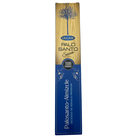 Incenso Palo Santo e Almíscar - Série Ullas Palo Santo - 1 embalagem de 15gr - Premium Masala Incense India