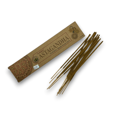 GOLOKA Bio Weihrauch Astagandha - Natürlicher Masala Weihrauch - 1 Packung à 15gr