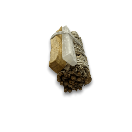 Bundled White Sage, Palo Santo & Selenite | Eco-Friendly & Sustainable | 100% Original | Energy Cleansing Kit
