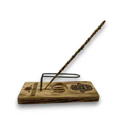 Palo Santo Burner & Incense Holder | Incense Holder | Hamsa Design - Hand of Fatima | Natural Wood | Handmade