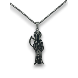 Collar Santa Muerte - Acero Inoxidable