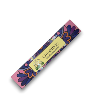 Incienso Namaste India Canela - Cinnamon - Tradicional de India Agarbathi - Masala Mandala Natural- Hecho a Mano