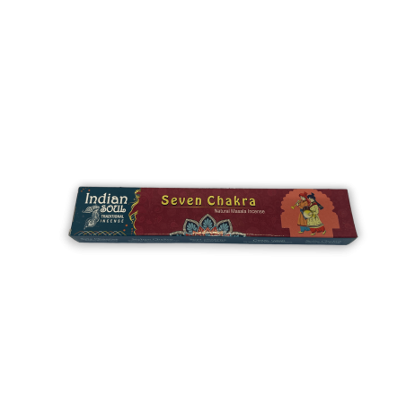 Incienso Siete Chakra Indian Soul - India Tradicional Incense - 15 gramos.