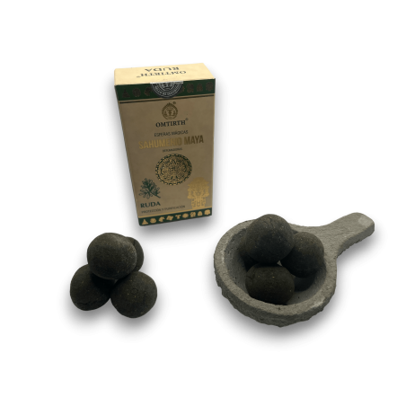 Mayan Sahumerio Magical Spheres Ruda - Protectie si Purificare - OMTIRTH Bombitas